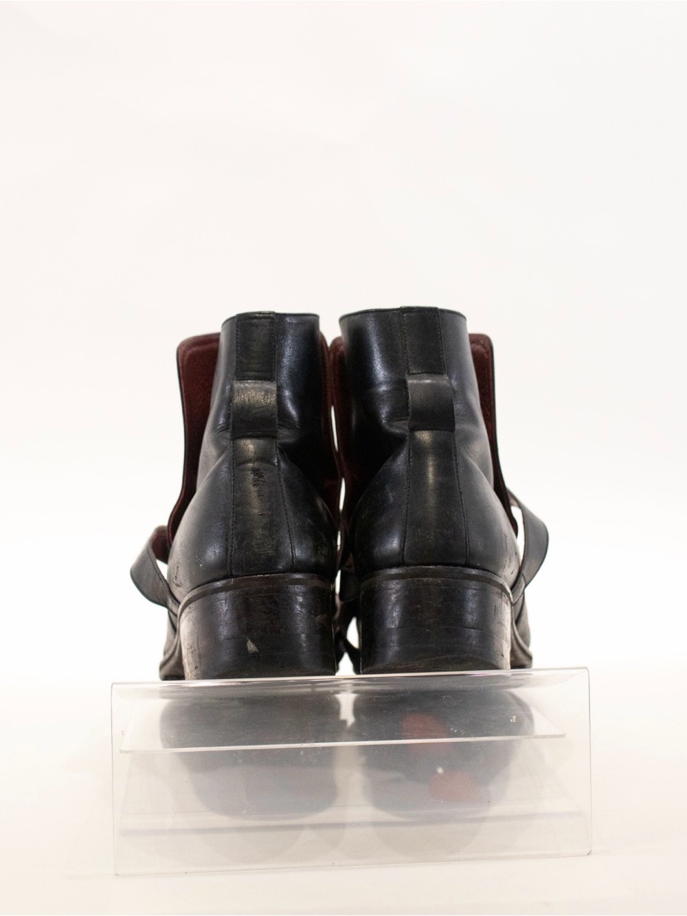 Loveless Men's Leather Strap Ankle Boots - Picture 4 of 4